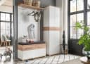 Germania Garderobenschrank Topix Weiß/Eichefarben mit Soft-Close Bild 5