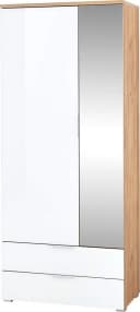 Germania Garderobenschrank GW-Telde Weiß/Nachbildung Eiche Bild 1