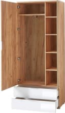 Germania Garderobenschrank GW-Telde Weiß/Nachbildung Eiche Bild 2