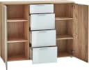 Germania Sideboard GW-Telde Weiß Eiche Glas Soft-Close Bild 4