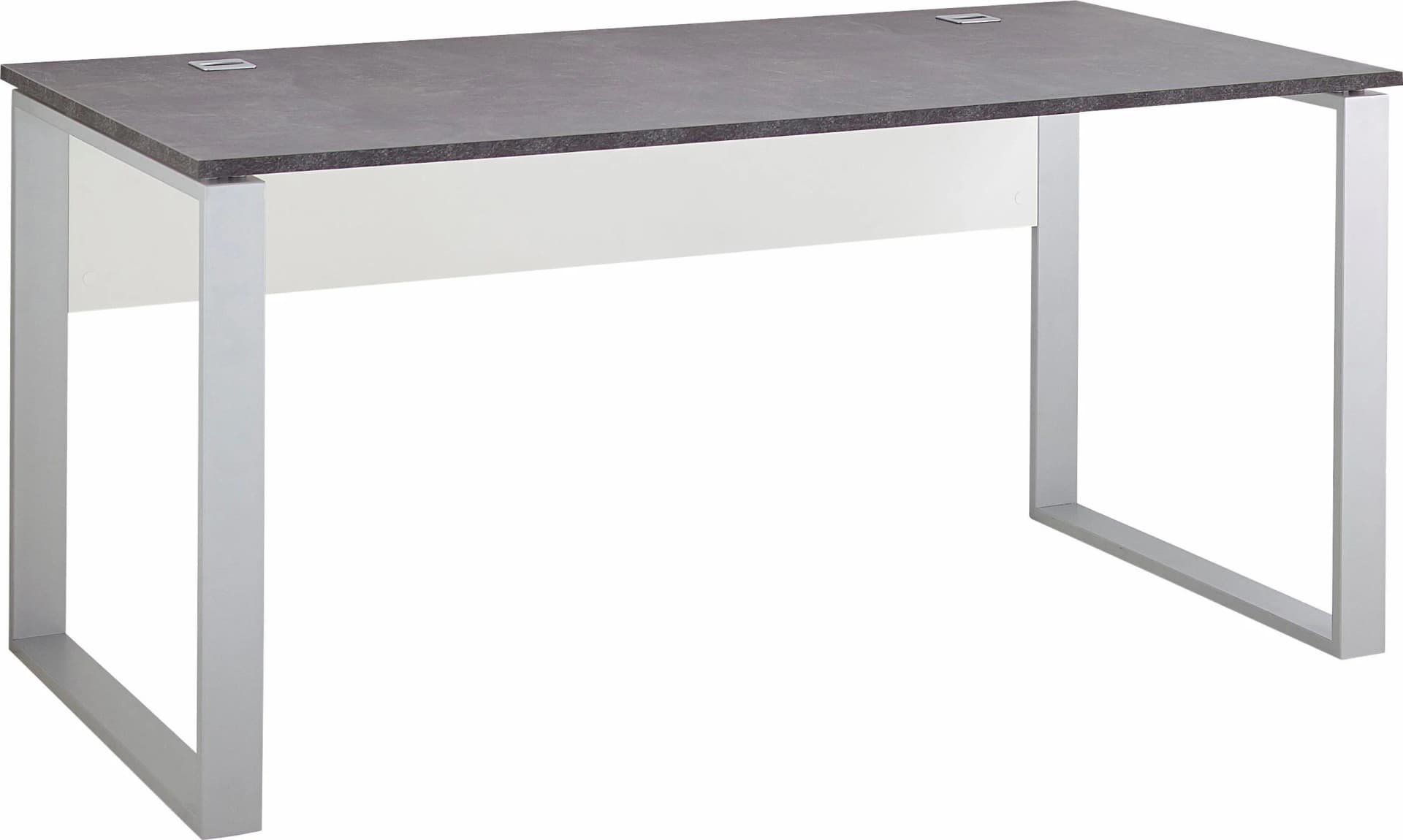 Germania Schreibtisch Altino Metallkufen Grau/Weiß - Bild 2