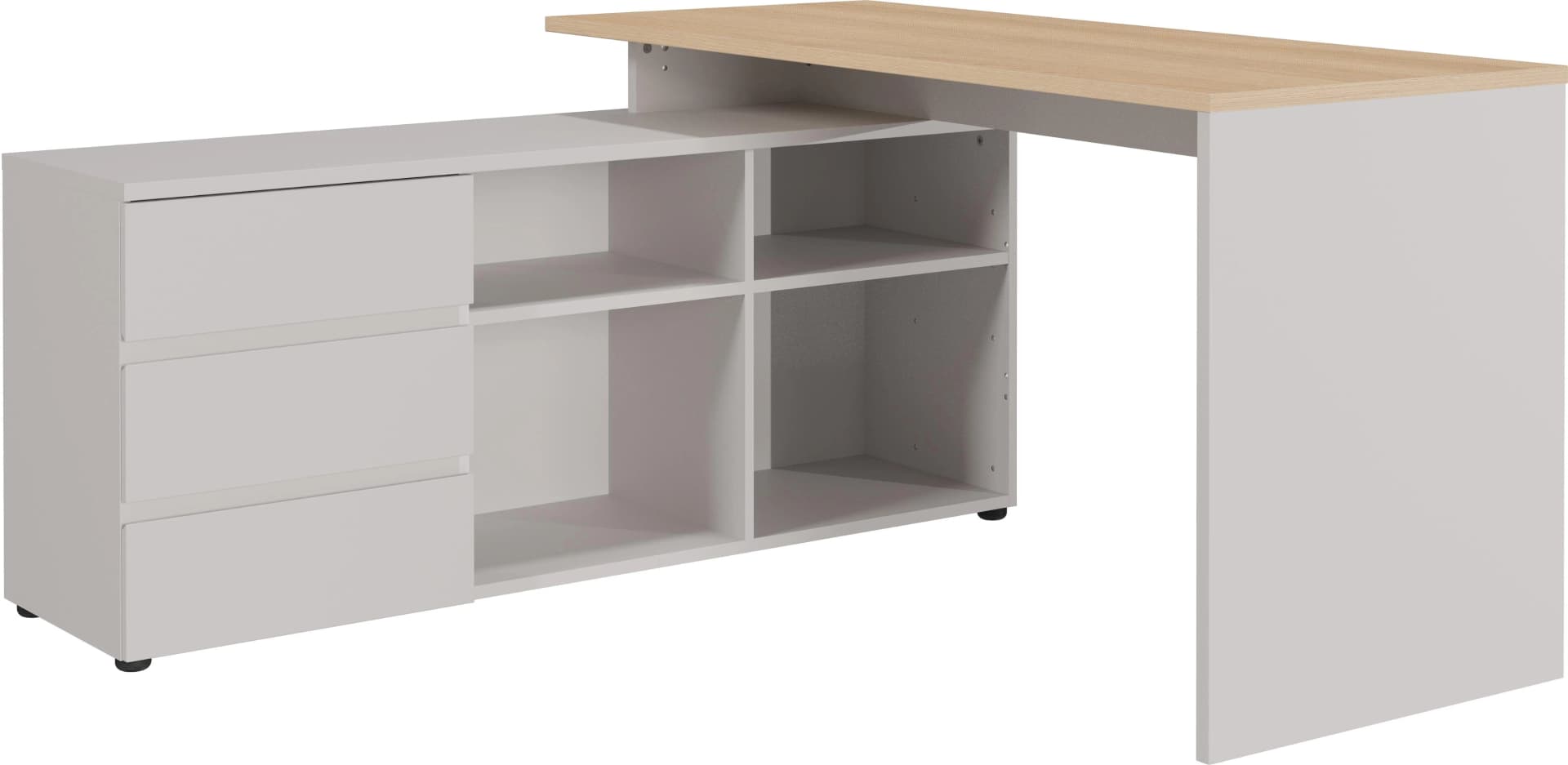 Germania Eckschreibtisch Lissabon mit Sideboard