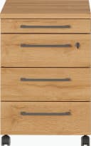 Germania Rollcontainer GW-Agenda Grau Braun 4 Schubladen Bild 2