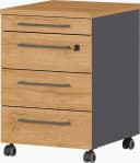 Germania Rollcontainer GW-Agenda Grau Braun 4 Schubladen Bild 3