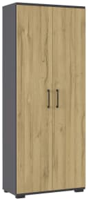 Germania Aktenschrank Profi 3.0 Grau Braun 80x200x40 cm Bild 2