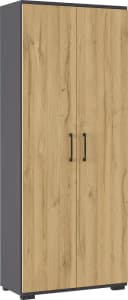 Germania Aktenschrank Profi 3.0 Grau Braun 80x200x40 cm Bild 3
