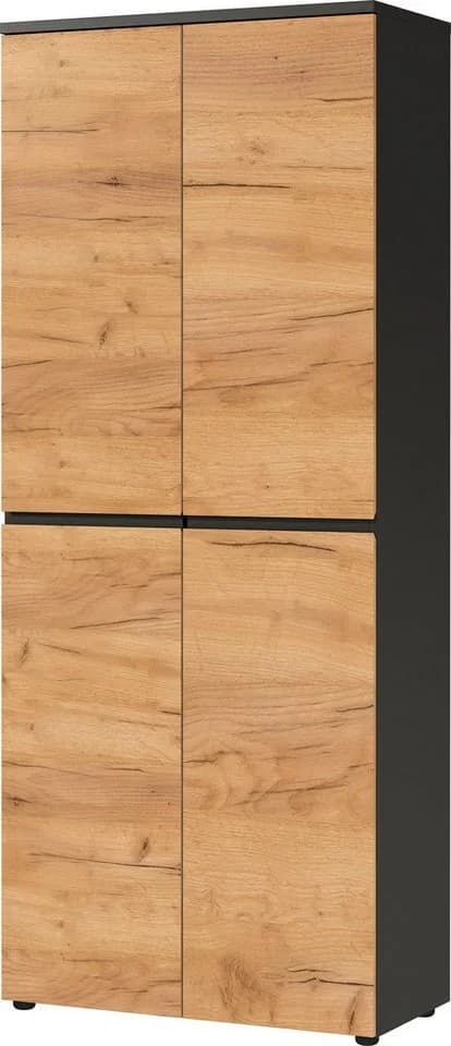 Aktenschrank GERMANIA Lissabon Grau Braun Grifflos Modern - Bild 2