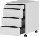 Germania Rollcontainer Mailand Grau 4 Schubladen Rollwagen Bild 3