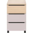 Rollcontainer GERMANIA Kaschmir/Lindberg-Eiche Nachbildung 40x50x63 cm Bild 1