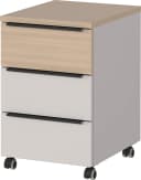 Rollcontainer GERMANIA Kaschmir/Lindberg-Eiche Nachbildung 40x50x63 cm Bild 2