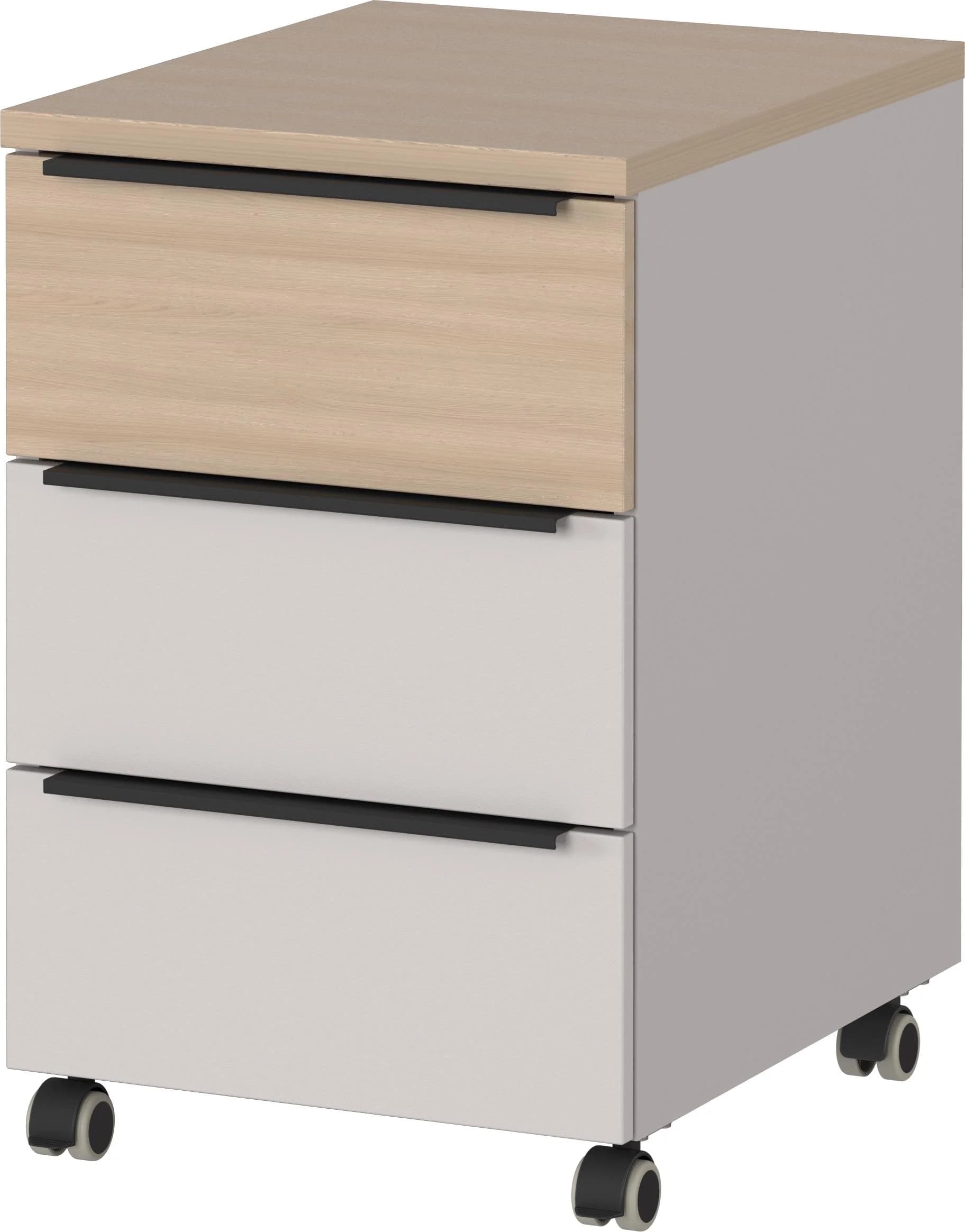 Rollcontainer GERMANIA Kaschmir/Lindberg-Eiche Nachbildung 40x50x63 cm - Bild 2