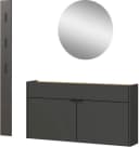Garderoben-Set Germania Ameca Grau mit Spiegel und Schuhschrank Bild 2