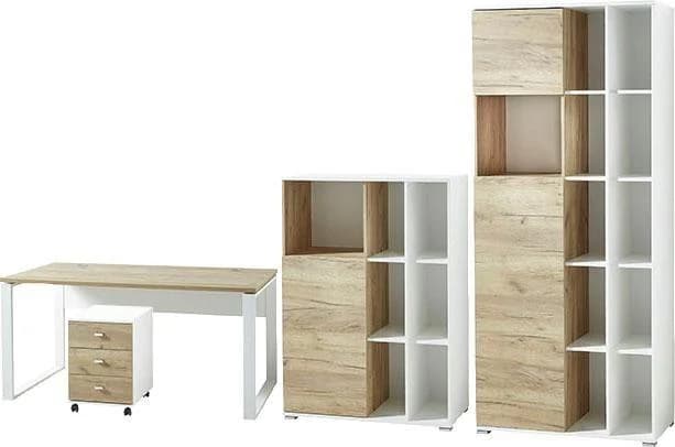 Büromöbel-Set GERMANIA GW-Lioni Weiß Arbeitsmöbel-Set