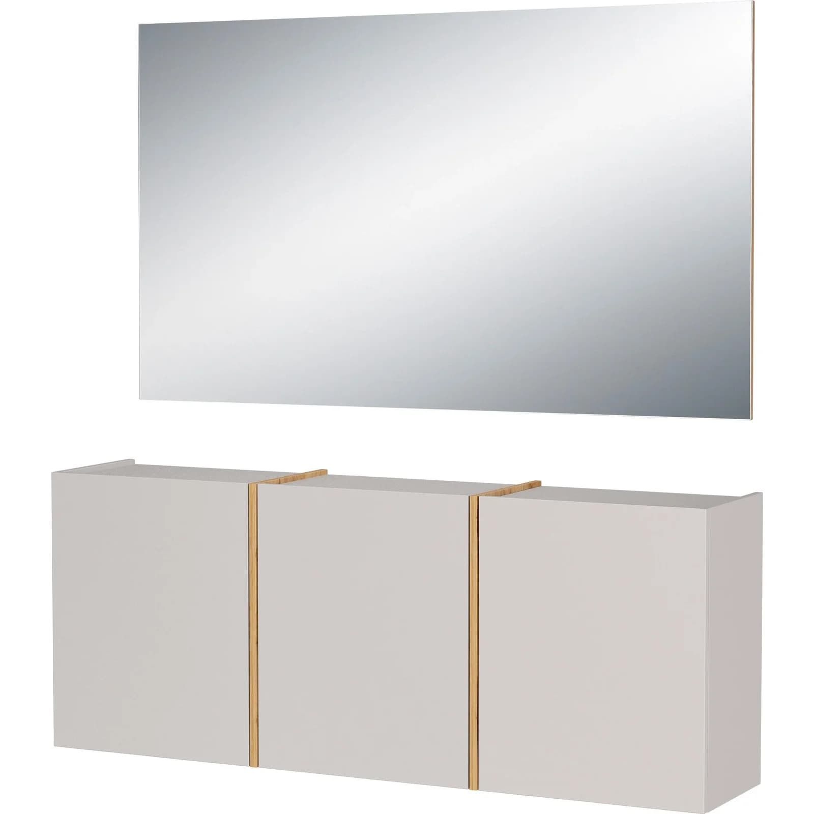 Garderoben-Set GERMANIA GW-Libbiano Plus Kaschmir/Navarra-Eiche-Nachbildung 138x200x29 cm