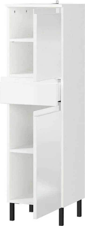 Germania Scantic Midischrank Weiß Hochglanz mit Dämpfung - Bild 2