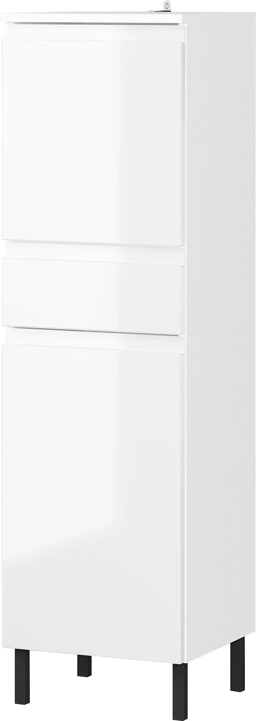 Germania Scantic Midischrank Weiß Hochglanz mit Dämpfung - Bild 4