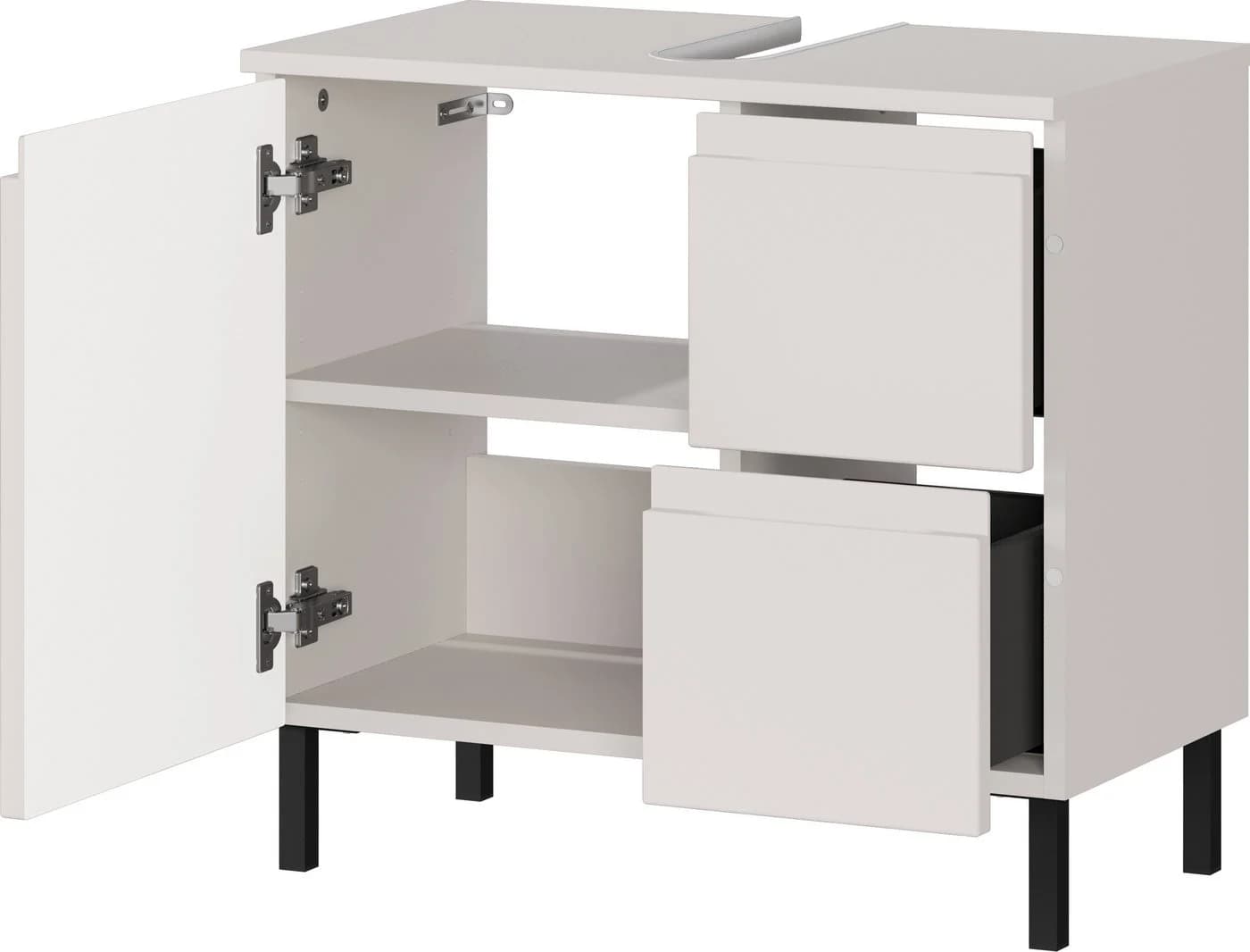 Germania Scantic Waschbeckenunterschrank Braun Kaschmir 60cm - Bild 5