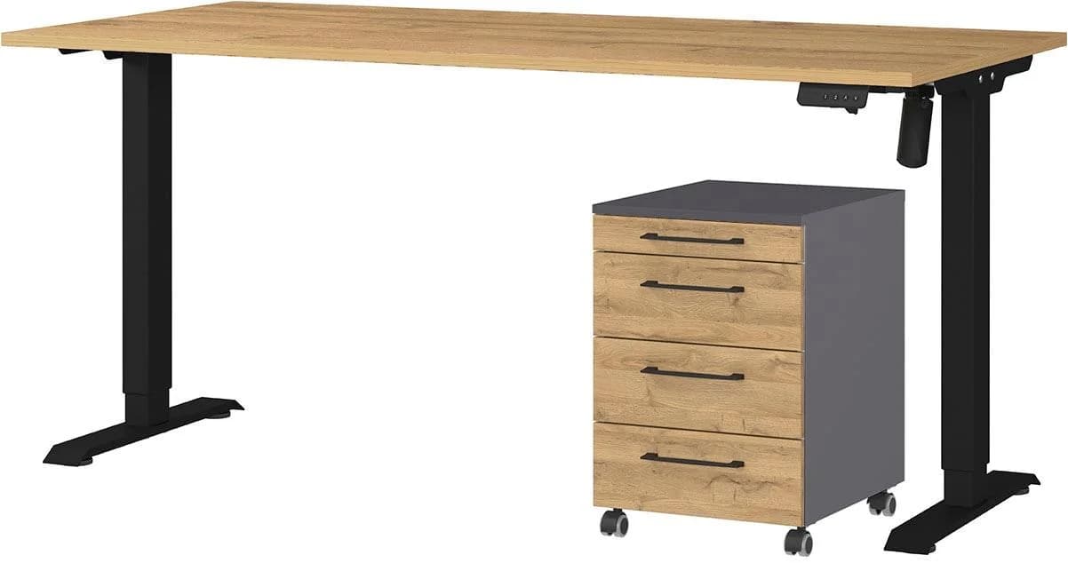 GERMANIA Büromöbel-Set Profi 3.0 mit Rollcontainer