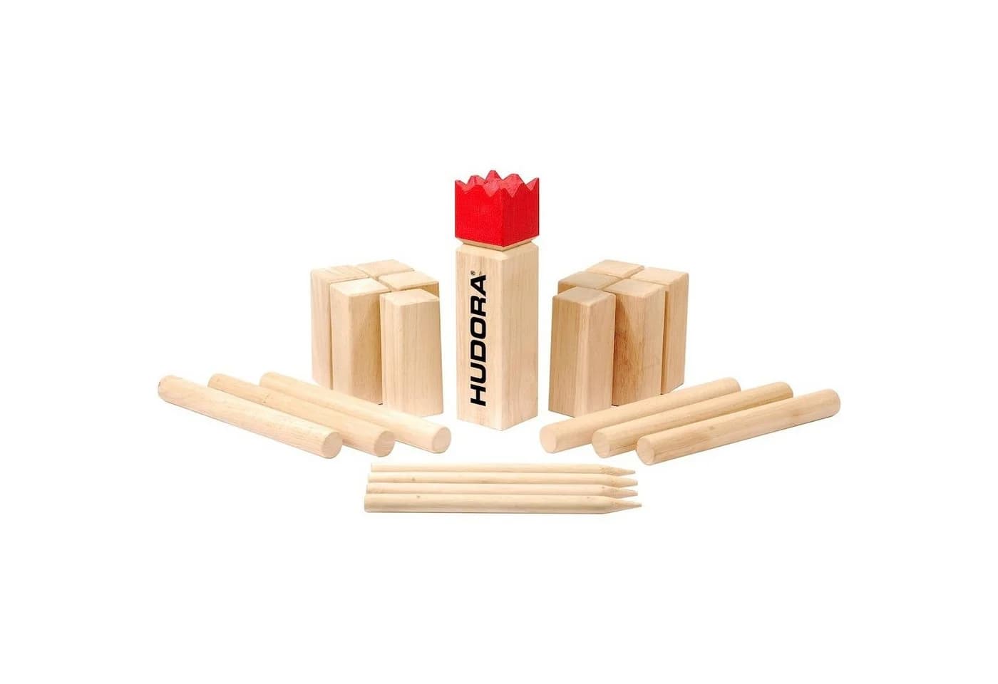 Hudora Wikingerschach Gartenspiel Naturholz 76459