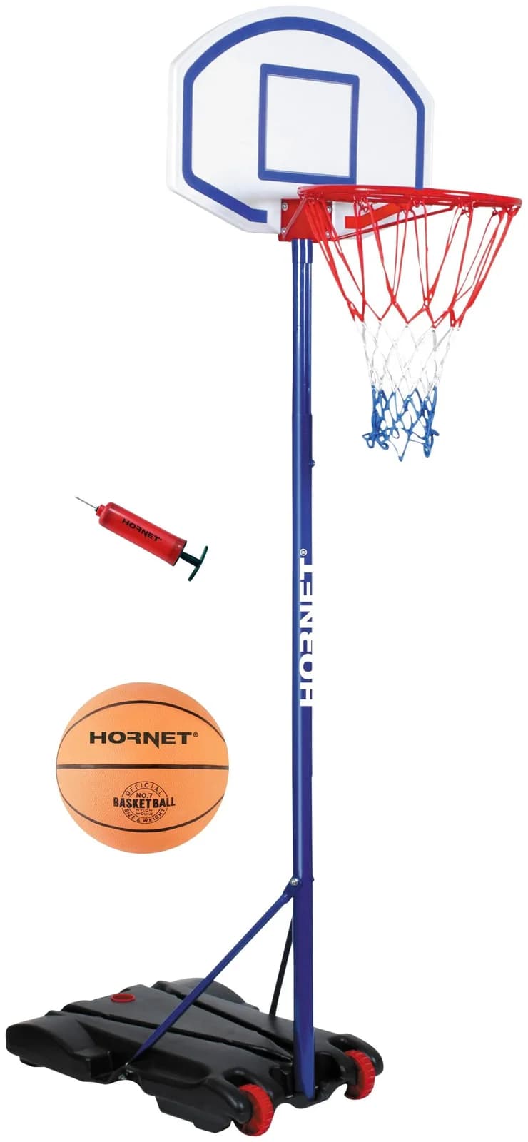 Basketballständer HORNET BY HUDORA Hornet 205, blau, höhenverstellbar