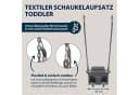 Hudora Babyschaukel Aufsatz Toddler Grau - Sicherer Schaukelaufsatz mit Gurt Bild 1