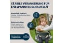 Hudora Babyschaukel Aufsatz Toddler Grau - Sicherer Schaukelaufsatz mit Gurt Bild 5