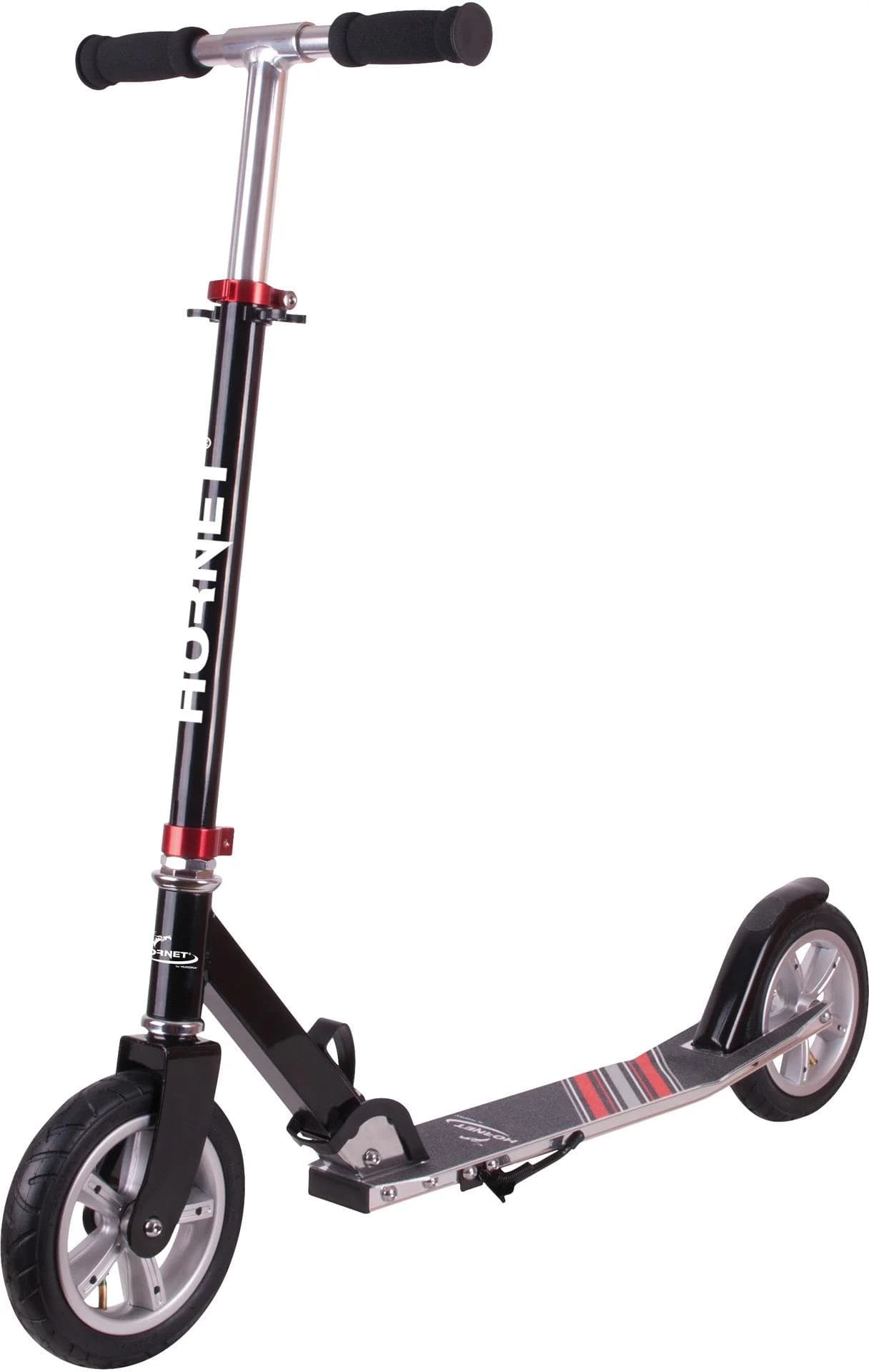 Hudora Hornet Air 200 Scooter Schwarz-Rot Höhenverstellbar