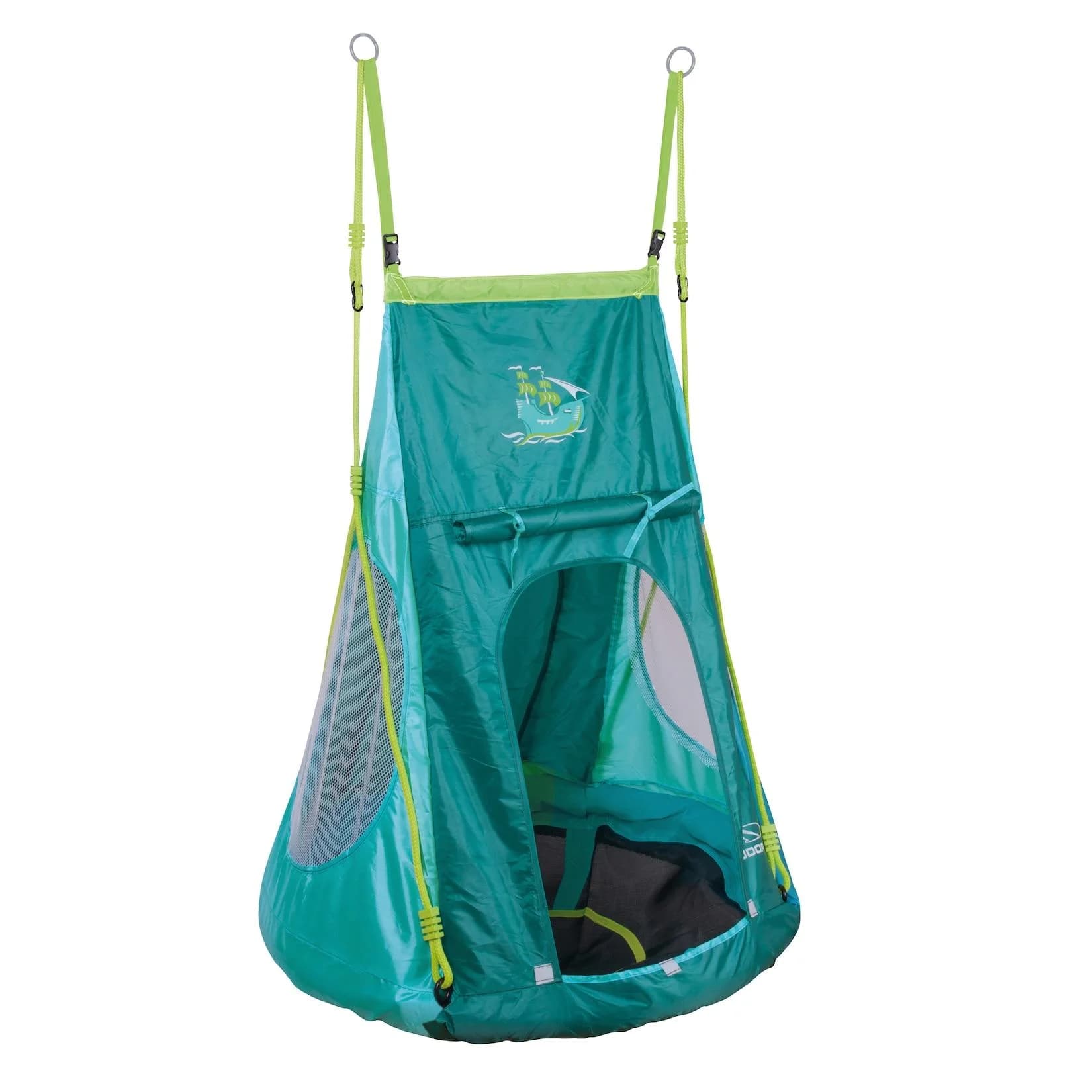 Hudora Nestschaukel Zelt Pirate 90 Grün 90 cm