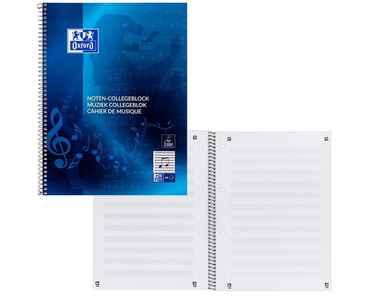 HAMELIN PAPERBRANDS Collegeblock Oxford Noten 50 Blatt DIN A4
