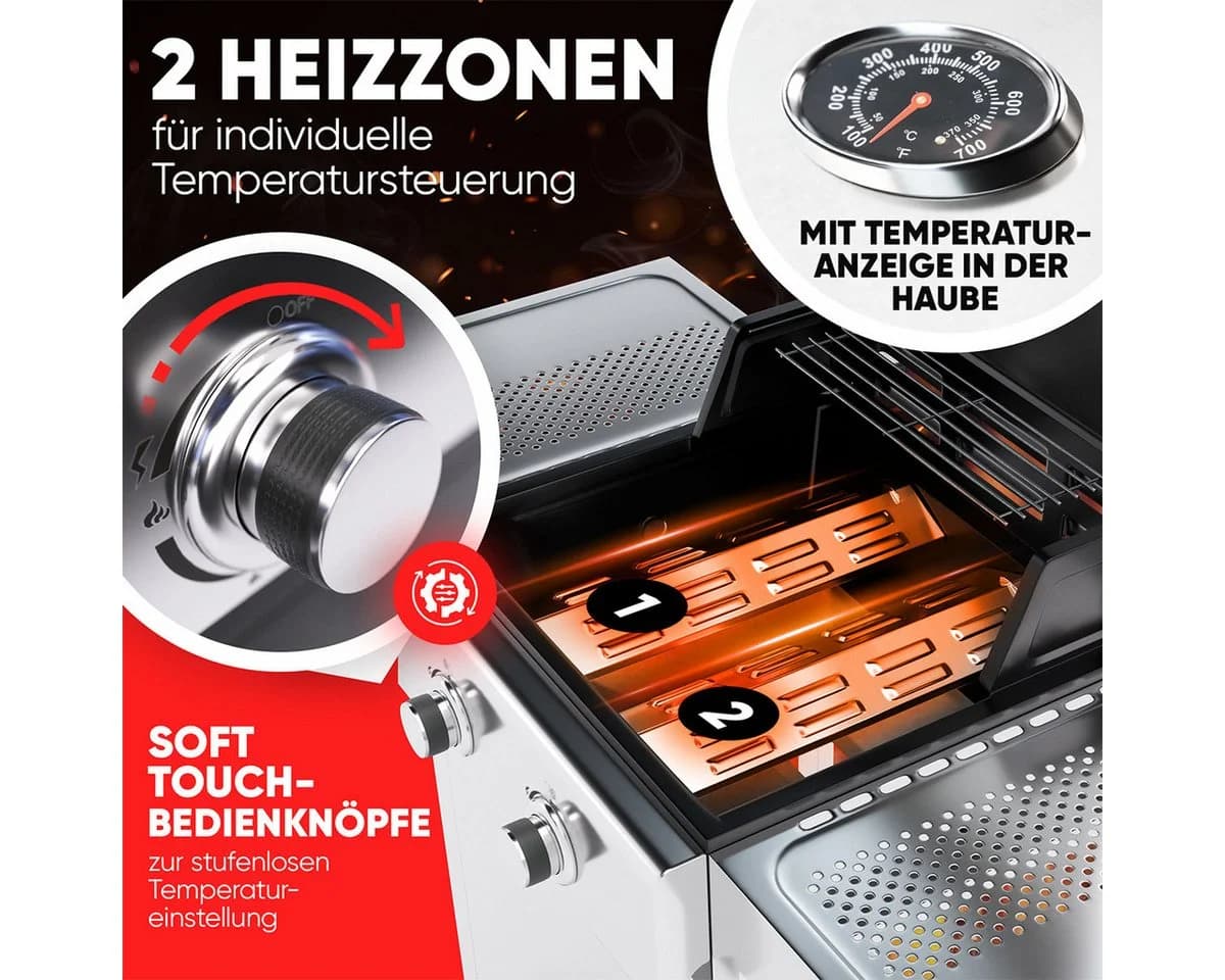 ProfiCook Gasgrill PC-GG 1309 mit Gusseisenrosten - Bild 3