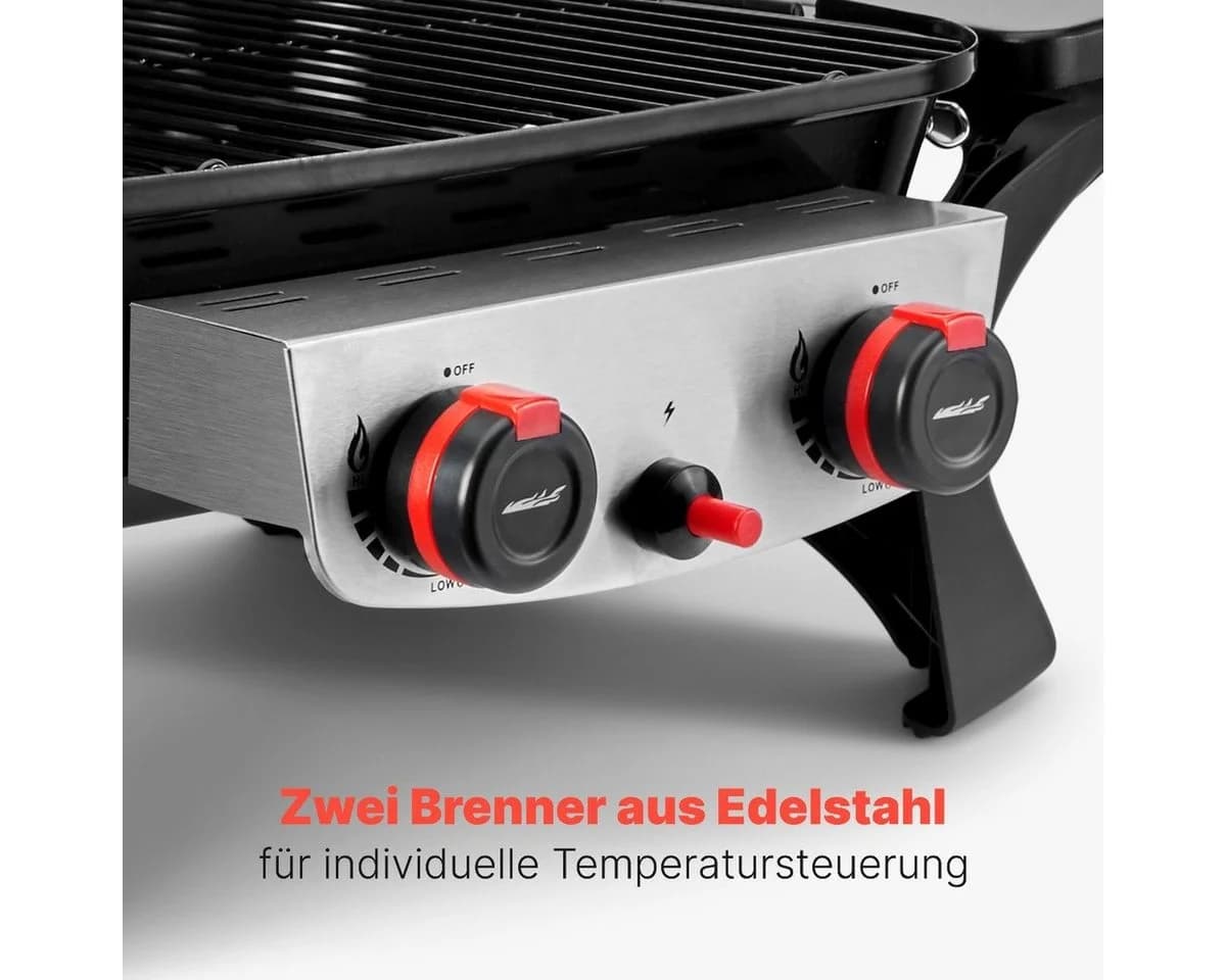 ProfiCook Gasgrill PC-GG 1261 Schwarz 2 Heizzonen - Bild 3