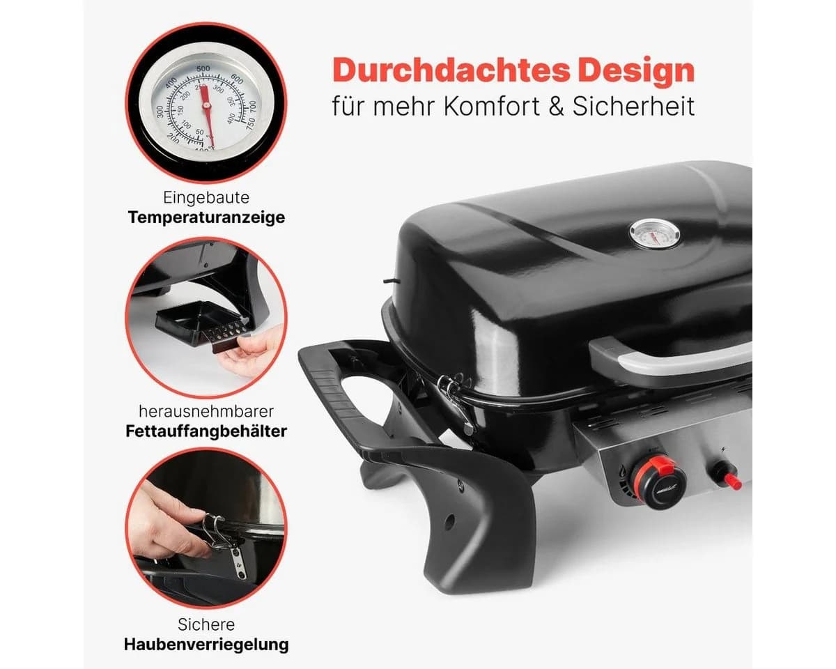 ProfiCook Gasgrill PC-GG 1261 Schwarz 2 Heizzonen - Bild 5