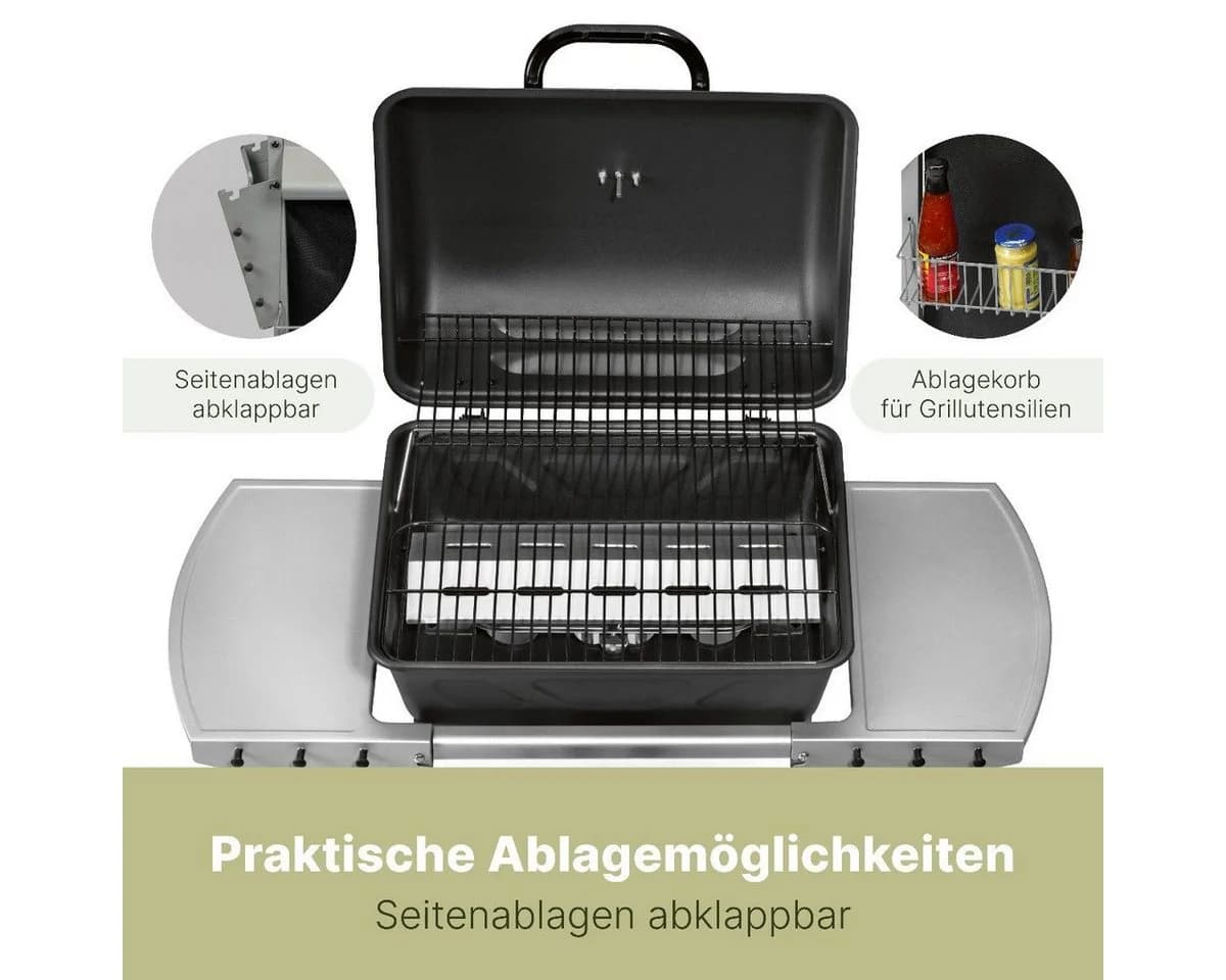 CLATRONIC Gasgrill GG 3590 Schwarz mit 2 Heizzonen - Bild 3