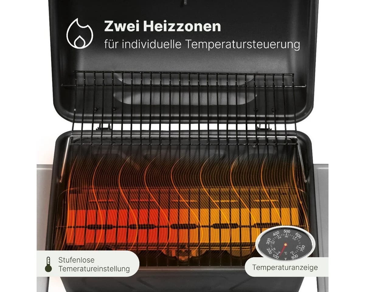 CLATRONIC Gasgrill GG 3590 Schwarz mit 2 Heizzonen - Bild 4