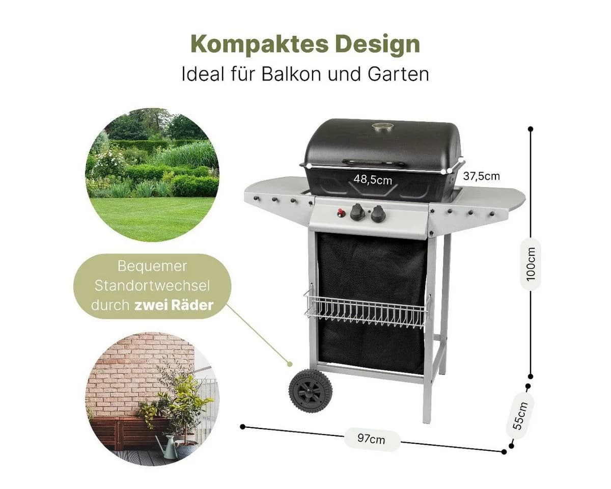 CLATRONIC Gasgrill GG 3590 Schwarz mit 2 Heizzonen - Bild 5