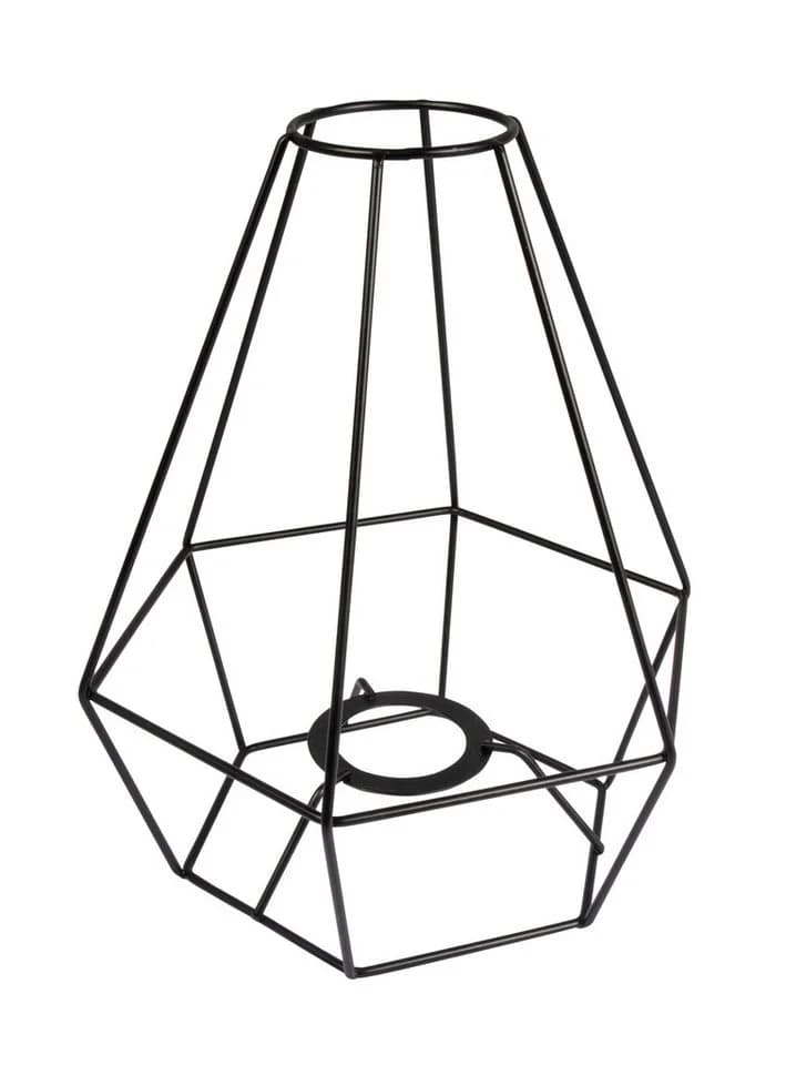 Rayher Lampenschirmrahmen Ø20cm Schwarz Metall