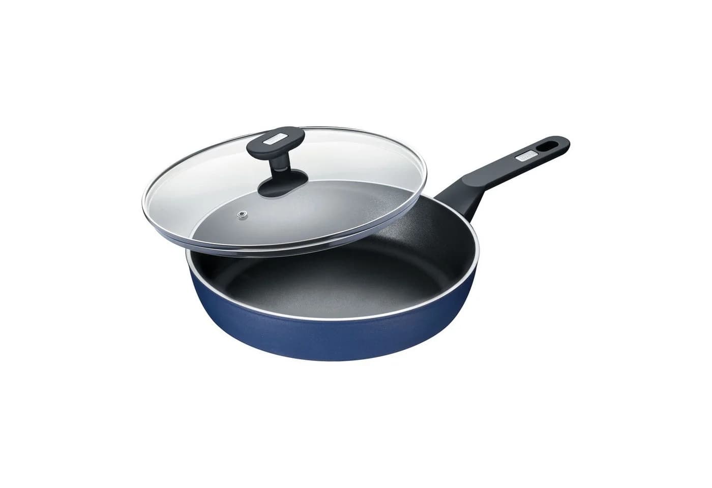 Berndes Schmorpfanne mit Glasdeckel 28 cm Aluminium Schwarz