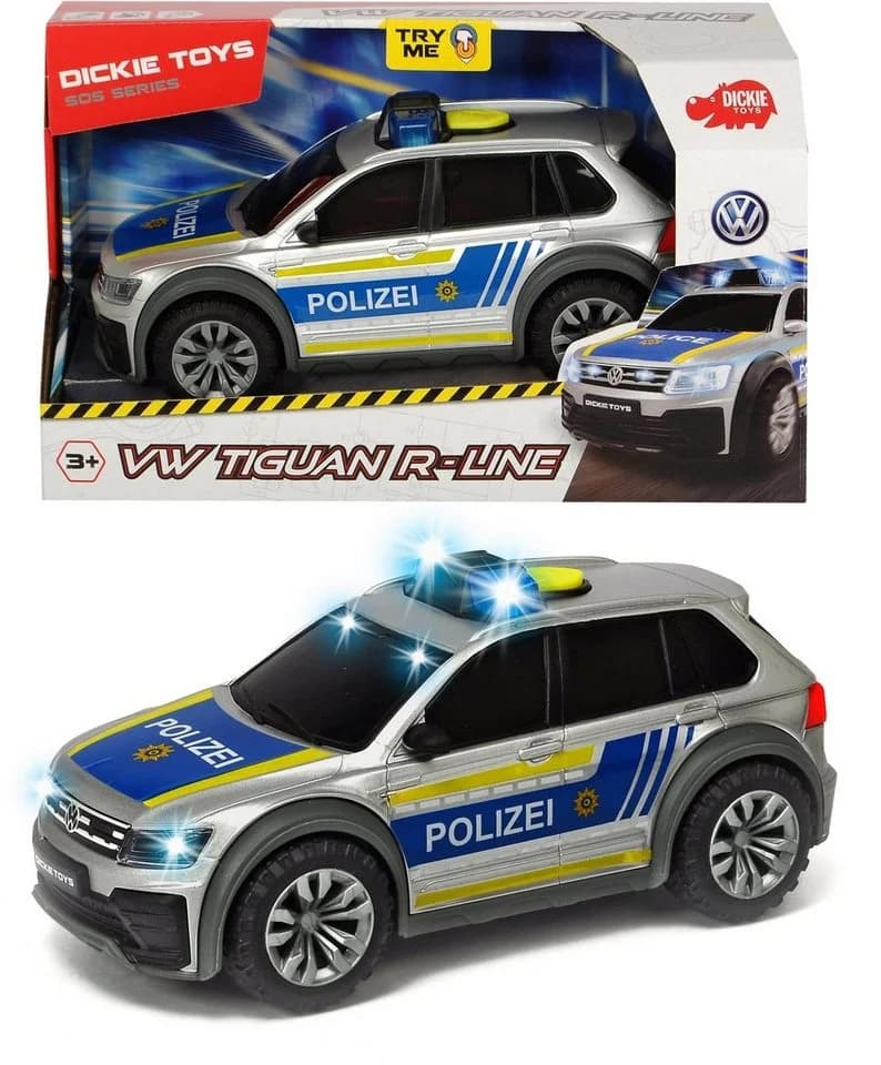 Dickie Toys VW Tiguan R-Line Polizei Spielzeugauto 1:18 - Bild 2