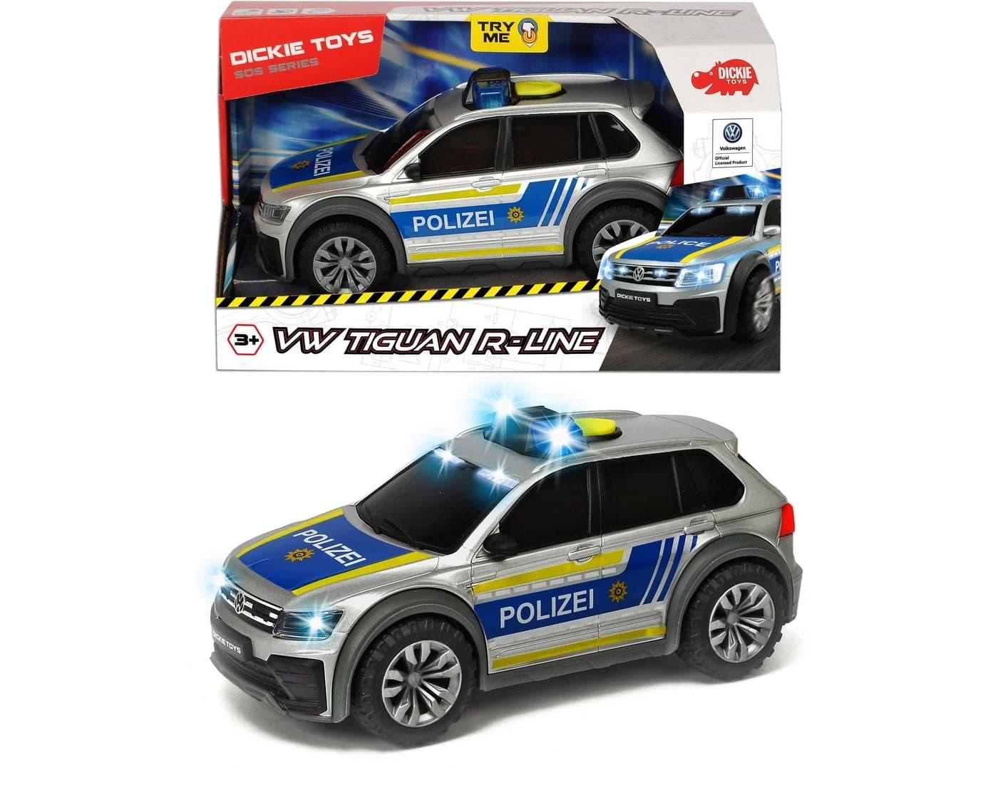 Dickie Toys VW Tiguan R-Line Polizei Spielzeugauto 1:18 - Bild 3