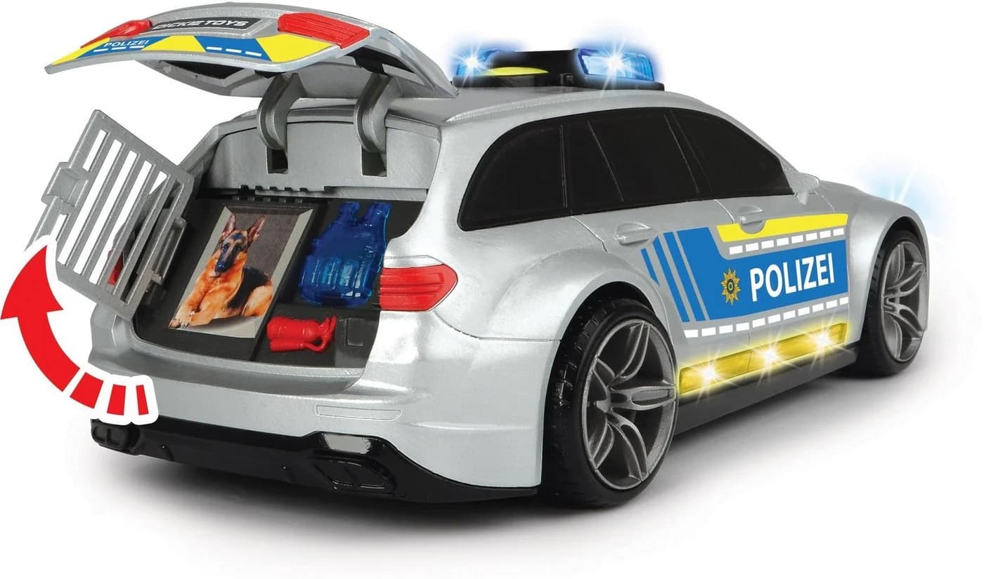 DICKIE TOYS Mercedes AMG E43 Polizei Spielzeugauto Blau/Silber