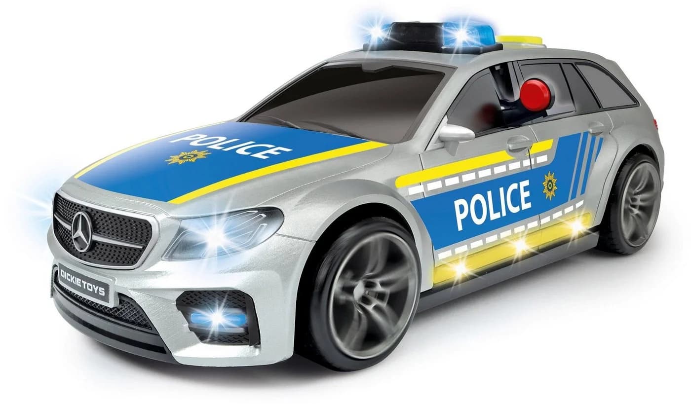 DICKIE TOYS Mercedes AMG E43 Polizei Spielzeugauto Blau/Silber - Bild 3