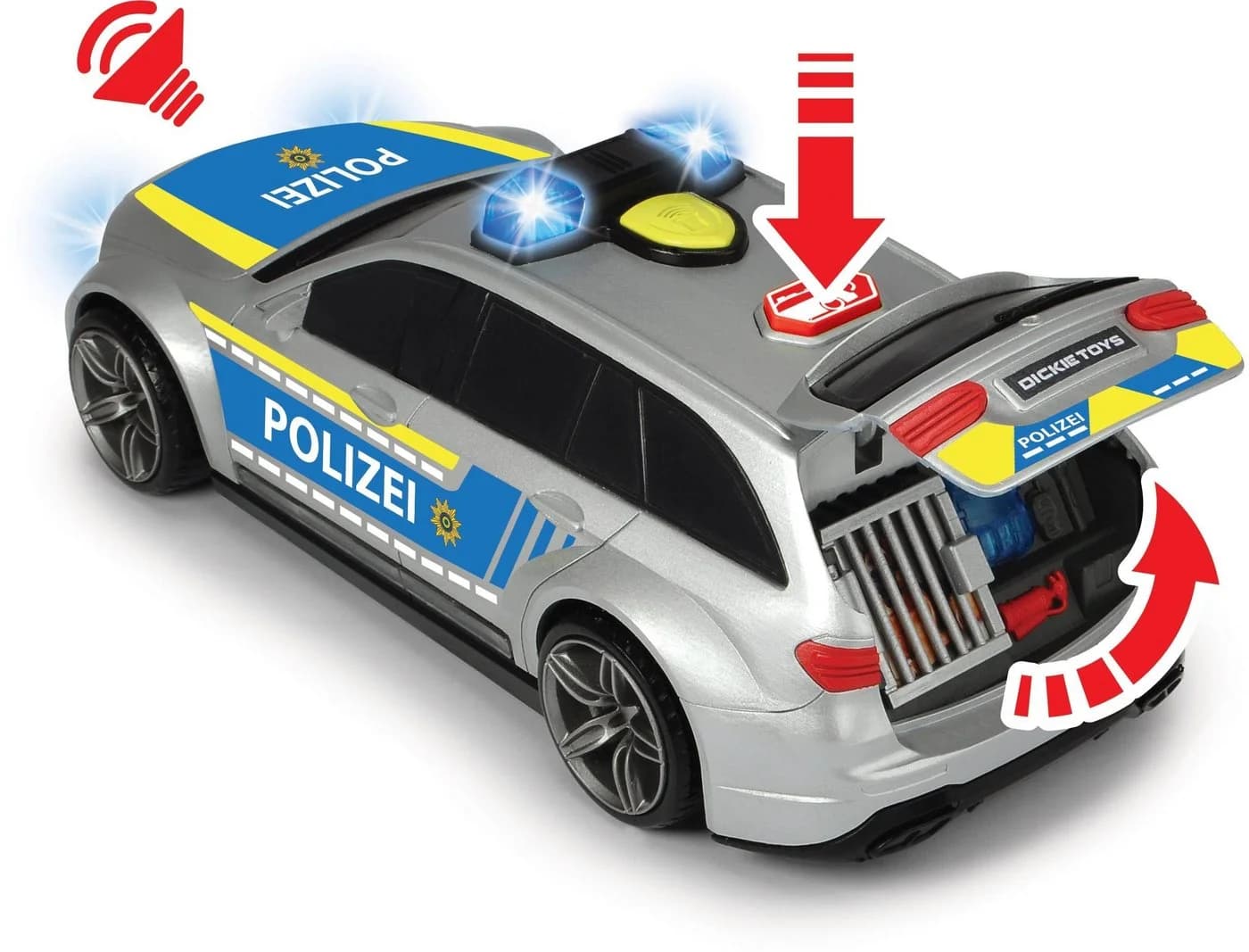 DICKIE TOYS Mercedes AMG E43 Polizei Spielzeugauto Blau/Silber - Bild 5