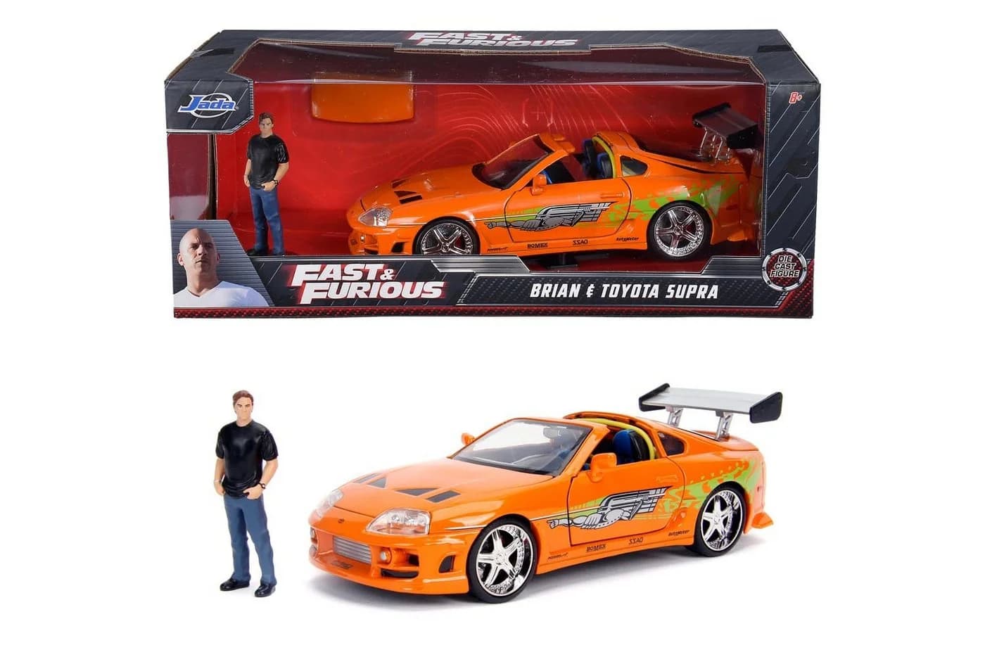 SIMBA Jada Toys 1995 Toyota Supra 1:24 Fast & Furious Modellauto