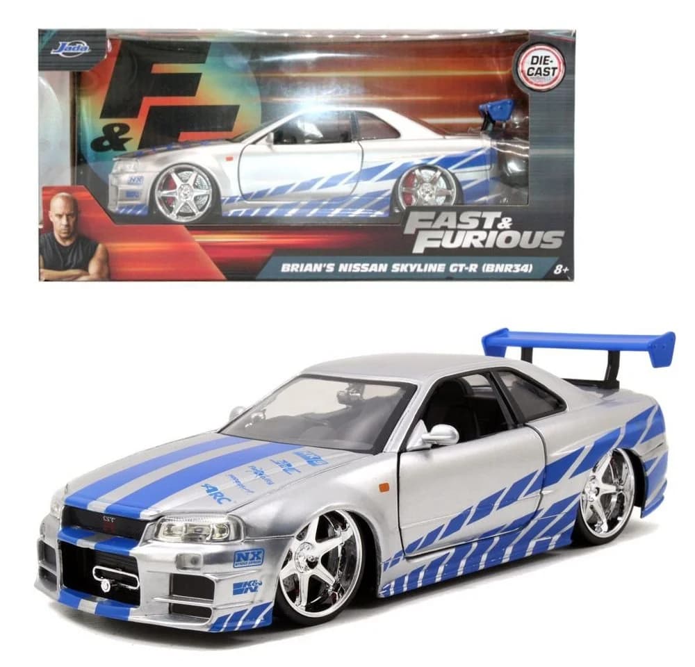 JADA Spielzeug-Rennwagen Nissan Skyline GT-R Fast & Furious Die-Cast 1:24 - Bild 2