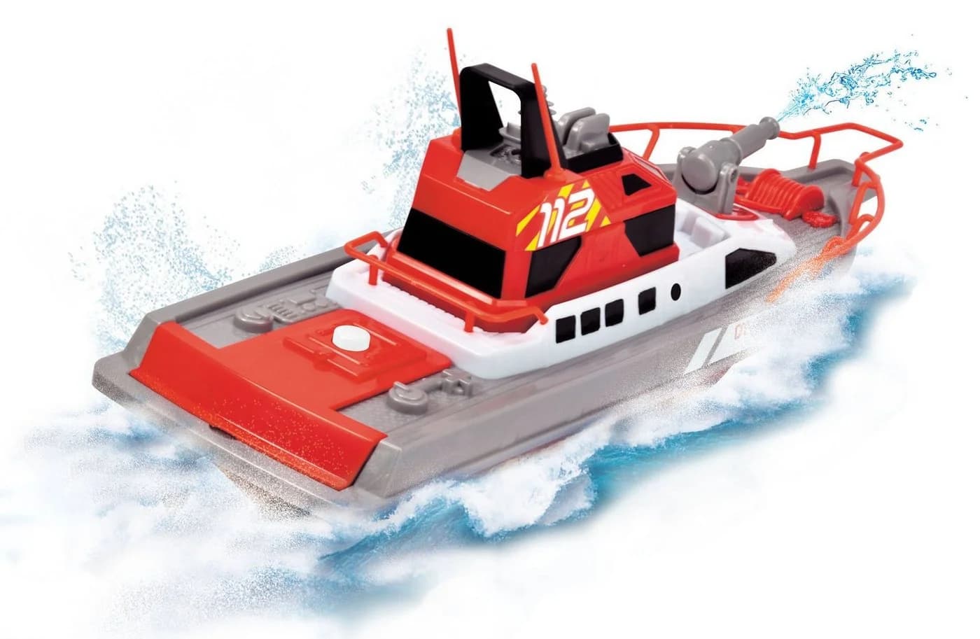 Dickie Toys RC-Boot Feuerwehrboot Rot mit Wasserspritzfunktion und Fernbedienung - Bild 4