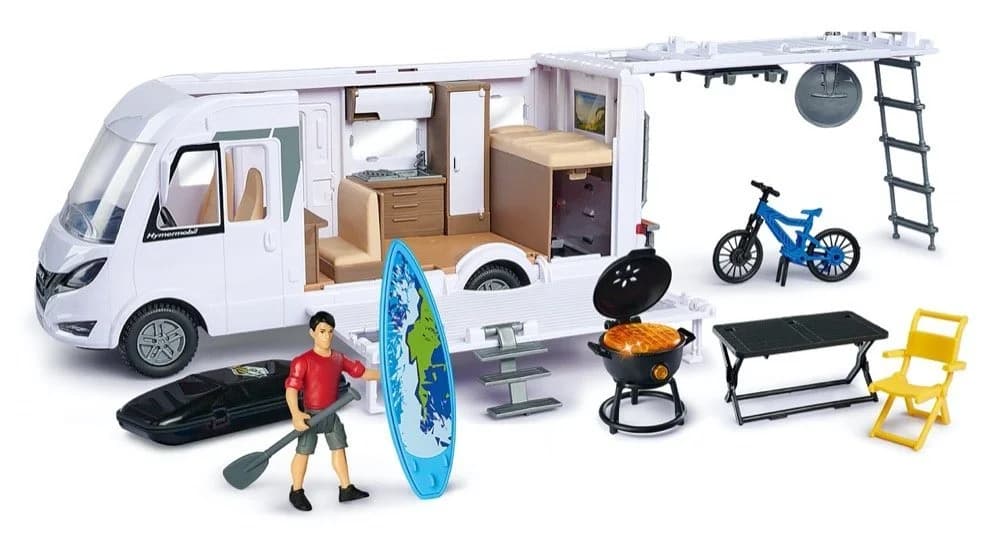 Dickie Toys Urban & Adventure Camper Set Weiß Hymer Modell