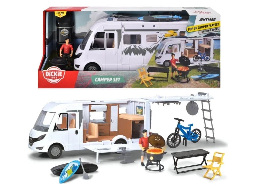 Dickie Toys Urban & Adventure Camper Set Weiß Hymer Modell - Bild 2