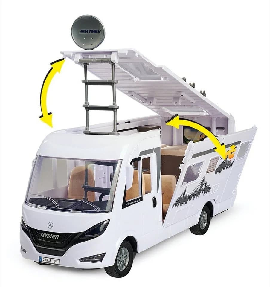 Dickie Toys Urban & Adventure Camper Set Weiß Hymer Modell - Bild 4