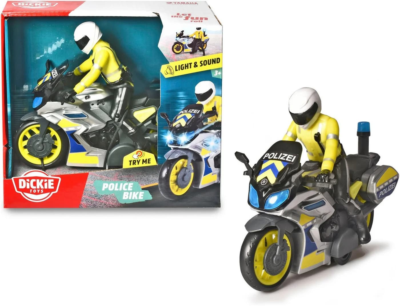 Dickie Toys Polizei-Motorrad mit Licht, Sound und abnehmbarer Figur - Bild 2