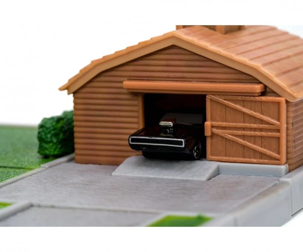 JADA Toretto House Diorama Dodge Charger Black Toyota Supra Orange - Bild 5